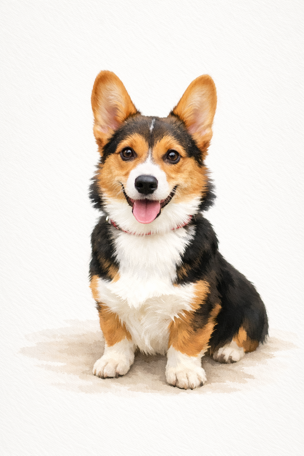 Digital Watercolor Custom Pet Portrait