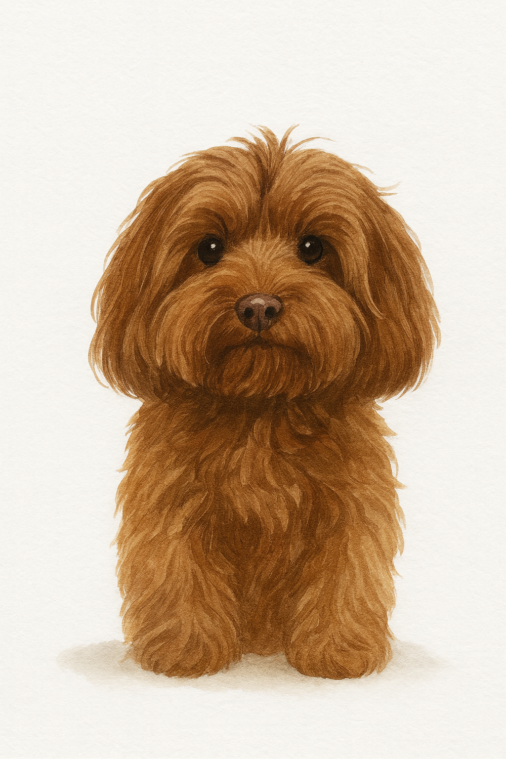 Digital Watercolor Custom Pet Portrait