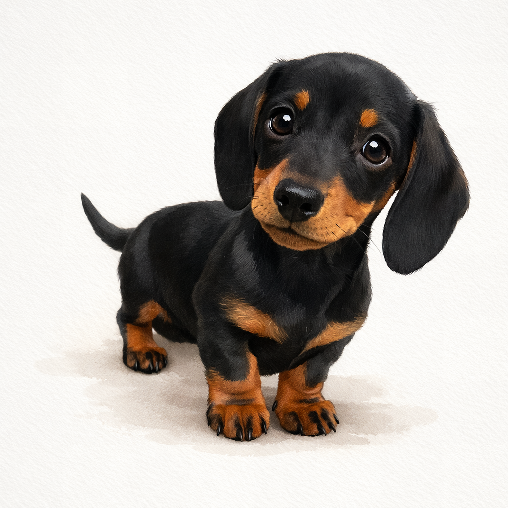 Digital Watercolor Custom Pet Portrait